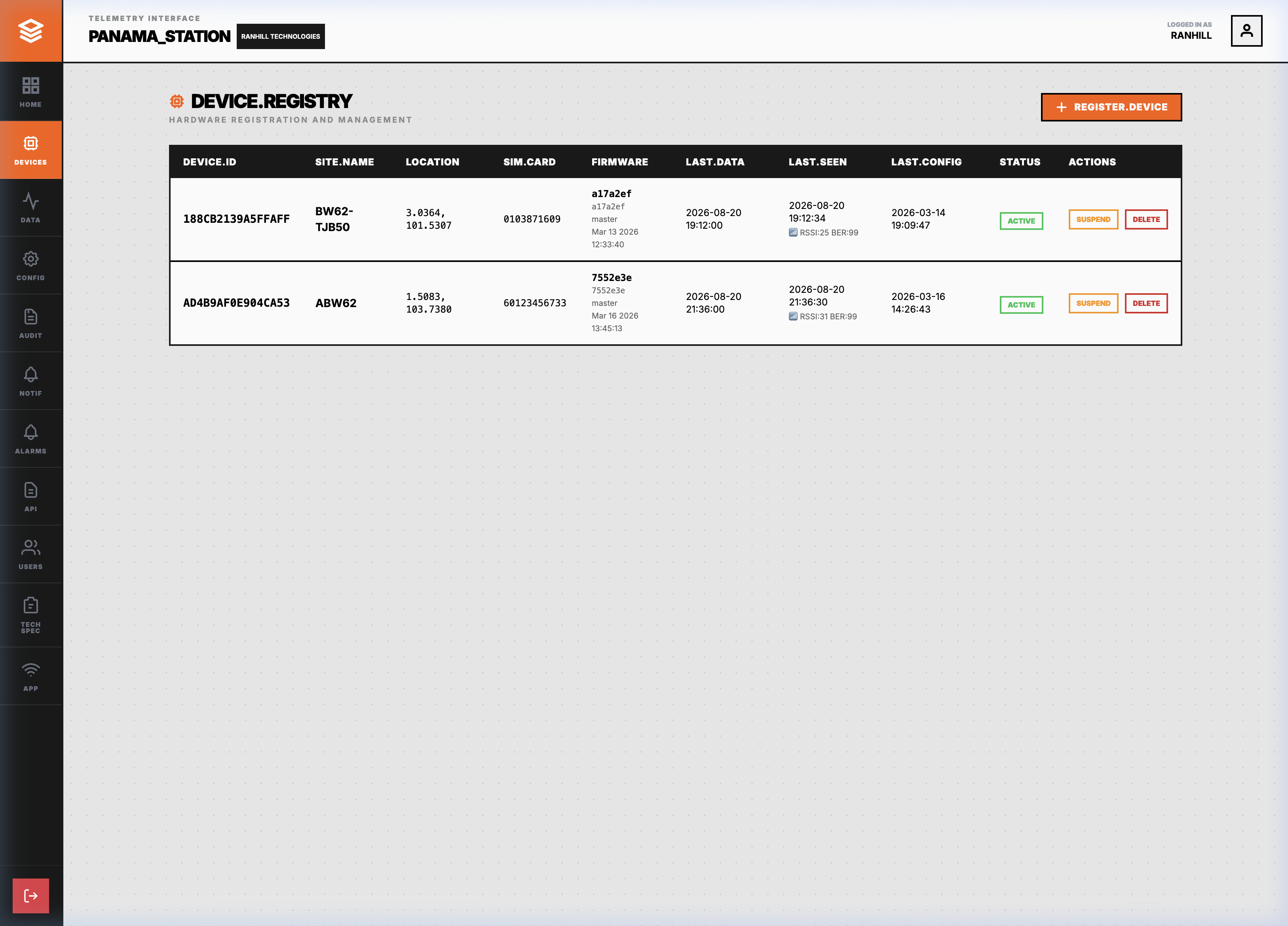 Hardware Registry & Diagnostics